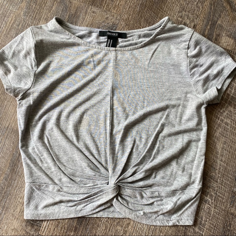 F21 Twist Front Crop Top